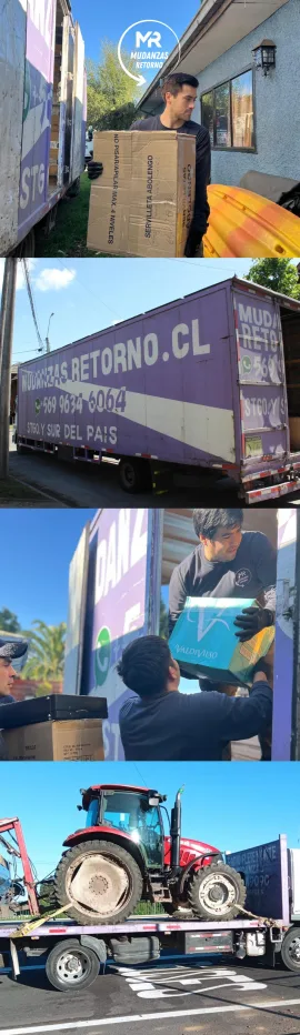 Equipo de mudanzas en operación
