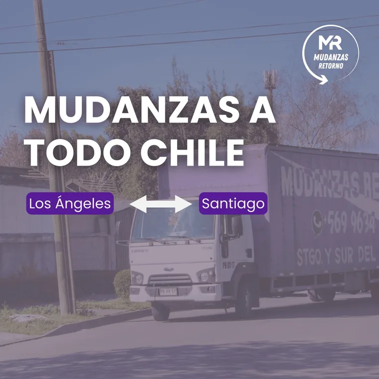 Ruta de mudanza Los Ángeles - Santiago