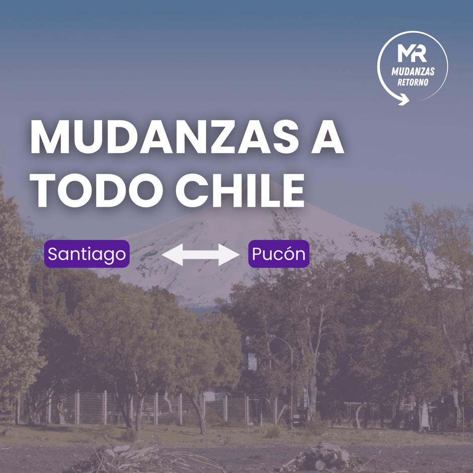 Ruta de mudanza Santiago - Pucon