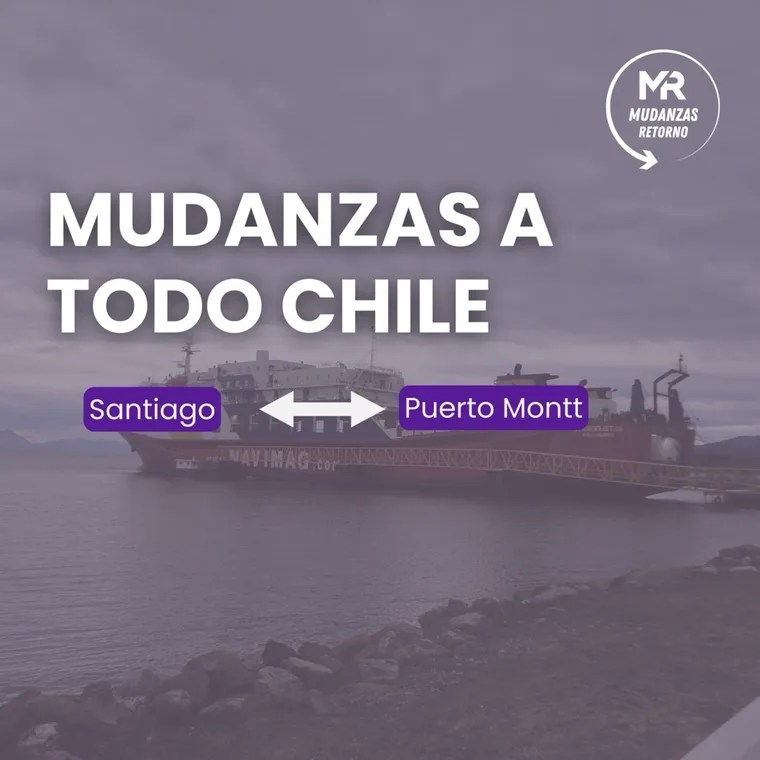 Ruta de mudanza Santiago - Puerto Montt
