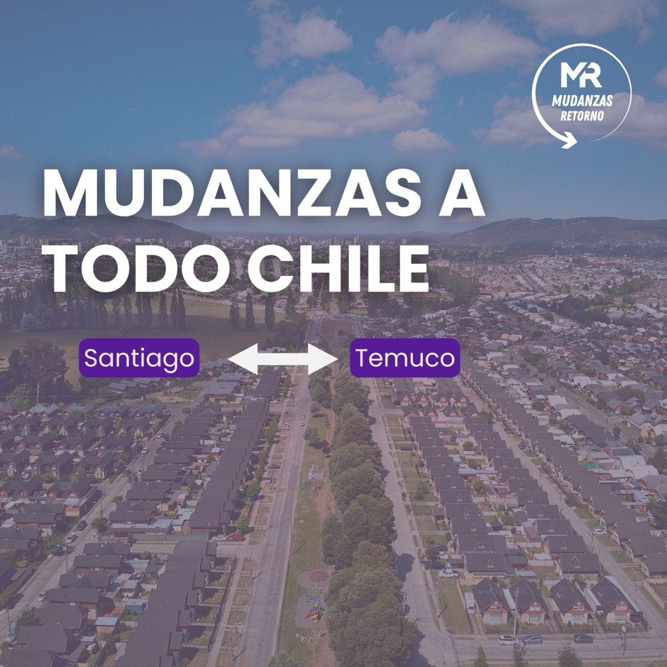 Ruta de mudanza Santiago - Temuco